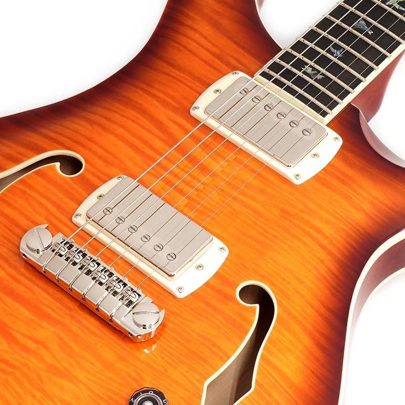 P.R.S. SE Hollowbody II Piezo (Vintage Sunburst) 画像3