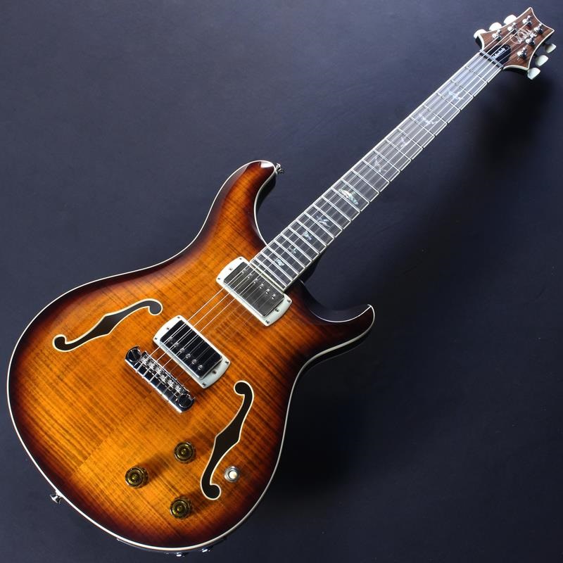 P.R.S. SE Hollowbody II Piezo (Orange Tiger Smokeburst) #CTCI04089 画像1
