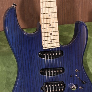 JAMES TYLER USED 中古 Studio Elite Ash Body Transparent Royal Blue w/Floyd Rose SN. 20010 画像5