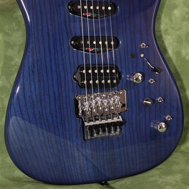 JAMES TYLER USED 中古 Studio Elite Ash Body Transparent Royal Blue w/Floyd Rose SN. 20010 画像6
