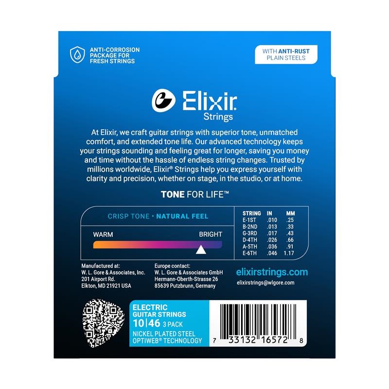 ELIXIR #16572 [#19052 OPTIWEB Light/10-46 x3セット] 【今だけお得な3set Pack】 画像1