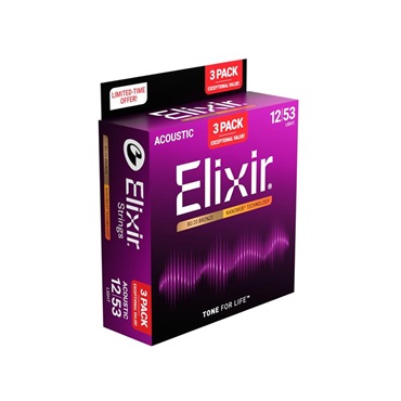 ELIXIR #16565 [#11052 NANOWEB Light 80/20 Bronze/12-53 x3セット] 【今だけお得な3set Pack】 画像2