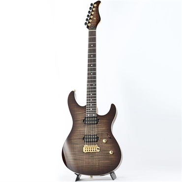 BLACK SMOKER FUTURA-S HH AAAA Flame Maple Top (Dark Brown Burst/Matching Head) 画像1