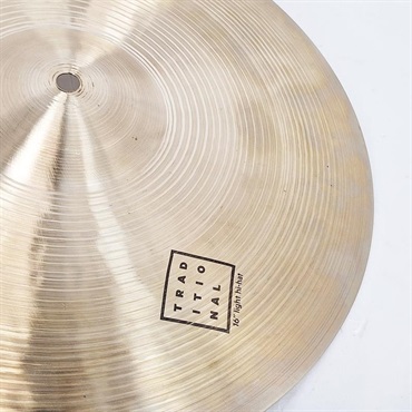 Istanbul／Agop USED 中古 Traditional Light HiHat 16 Pair [Top:1096g/Bottom:1284g] 画像9