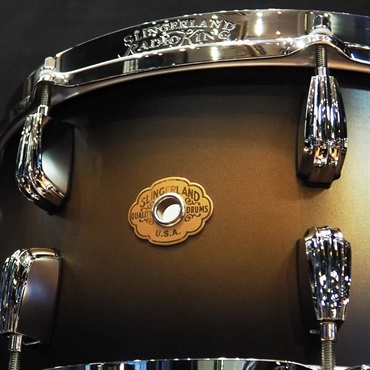 Slingerland Radio King Limited Edition Snare Drum 14×7 [Black & Gold Duco/SLLS0714SMK372-LTD]【店頭展示特価品】 画像2