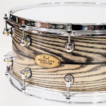 Pearl MCCA1465S/C #1010 [Music City Custom / Solid Ash 14''×6.5'' - Two Tone Ash w/Ebony Inlay] 画像1