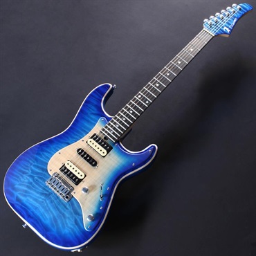 T’s Guitars Ikebe 50th Anniversary ST-22 Selected 5A Quilted Maple Top (Trans Blue Burst) #033308 画像1