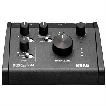 KORG 【夏先取り大特価セール】microAUDIO 22 AUDIO INTERFACE (オーディオインターフェイス)(コルグ)(24bit/192kHz)(Stereo Link機能) 画像1