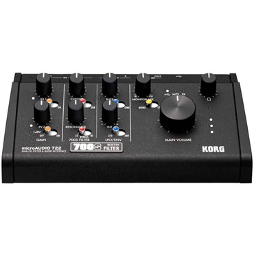 KORG microAUDIO 722 ANALOGUE FILTER & AUDIO INTERFACE (オーディオインターフェイス)(コルグ)(24bit/192kHz)(Stereo Link機能)(アナログフィルター搭載) 画像1