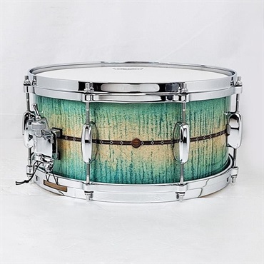 TAMA TMS1465DR-ECB [STAR Maple 14×6.5 Snare Drum - Emerald Sea Curly Maple Burst]【Made in Japan】 画像1