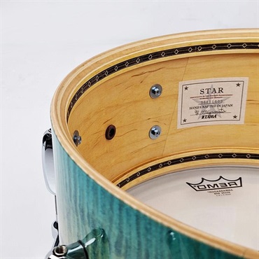 TAMA TMS1465DR-ECB [STAR Maple 14×6.5 Snare Drum - Emerald Sea Curly Maple Burst]【Made in Japan】 画像9