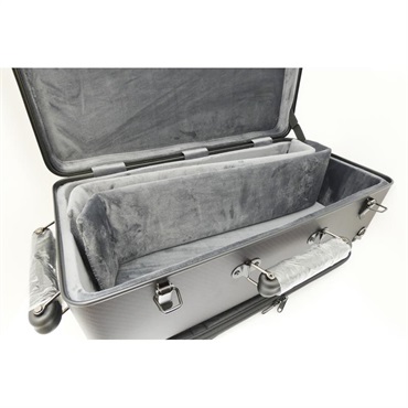 Wahnsinn Case ワンジンケース / 3K NATURAL CARBON Series (Matte Dark Purple / Black) トリプル トランペット用 ケース 画像3