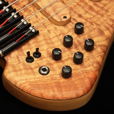 S.Martyn Custom Basses Blaze Single Cut 5st / 30 (Curly Cedro Top) 画像4