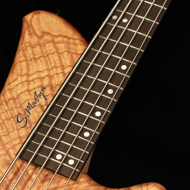 S.Martyn Custom Basses Blaze Single Cut 5st / 30 (Curly Cedro Top) 画像6