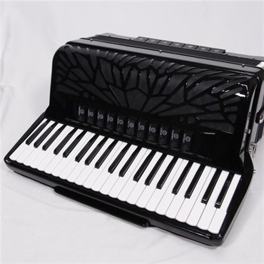 Parrot New Parrot 41K120BS BK 国内限定モデル アコーディオン 41鍵盤 120ベース H.M.M.L ピアノ式 マスタースイッチ付 パロット Black 画像1