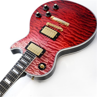 Gibson IKEBE 50th Anniversary 1968 Les Paul Custom 7A Quilt Maple Top Gloss Trans Red SN.511038 画像5