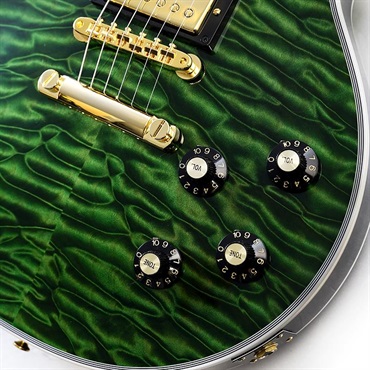 Gibson IKEBE 50th Anniversary 1968 Les Paul Custom 7A Quilt Maple Top Gloss Trans Green SN.600428 画像4