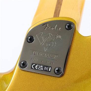 Fender USA 75th Anniversary American Ultra II Telecaster (Liquid Gold/Ebony) 画像6