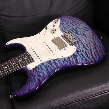 Tom Anderson Drop Top Classic Quilt Maple Top Ultraviolet Blue with Purple Edge Burst SN. 02-24-26P 画像4