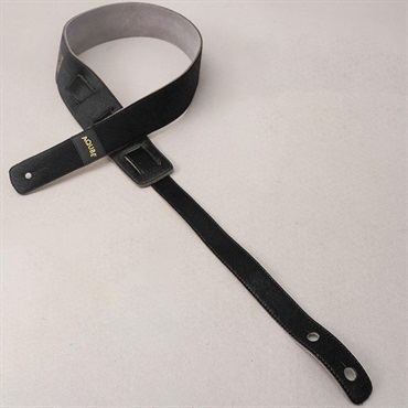 AQUBE MUSIC PRODUCTS 【国産本革ストラップ】COW HAIR(Black) / SLIM / L-Size(エレアコ専用テイル) 画像1
