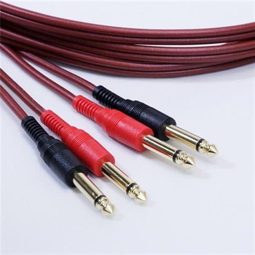 Noah’sark PASSGO RED ST TS PHONE Cable (ステレオ)(1.5ｍ)(パスゴーレッド)(ラインケーブル/スレテオケーブル/楽器用ケーブル)(Stereo Phone-Phone)(6.3(2極L/R)-6.3(2極L/R))(日本製) 画像1