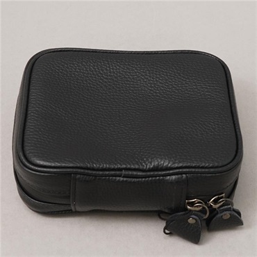 AQUBE MUSIC PRODUCTS 【ギター・ベース小物用 国産本革ポーチ】Leather Utility Pouch / Square・BLACK 画像2