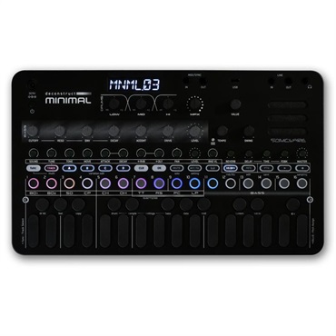 SONICWARE (予約商品・7月以降入荷予定)deconstruct MINIMAL (初回限定・特別価格) 電源アダプター & 3.5mm TRS - MIDI変換アダプター (2個入り、Type A、メス) & マイクロ・ノブ・キャップ (16個入り、ブラック) セット Hypnotic Groove Machine (ソニックウェア) 画像9