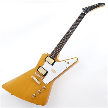 Epiphone Inspired by Gibson Custom Shop 1958 Korina Explorer (Aged Natural/White Pickguard) キズ有り特価品 画像1