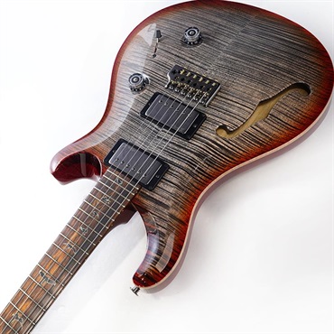 P.R.S. Wood Library Custom 24 Semi-Hollow (Chacoal Cherry Burst) SN.0421124 【2026年生産品】 画像5