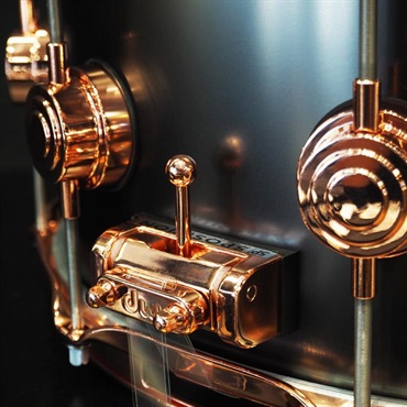 dw DRVD6514SVPBK [Collector's Satin Black Over Brass Snare 14×6.5 / Copper Finish Hardware]【日本初入荷/特注品】 画像6