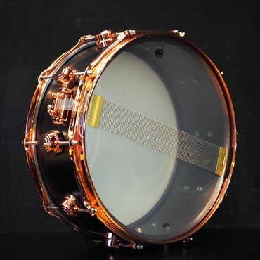 dw DRVD5514SVPBK [Collector's Satin Black Over Brass Snare 14×5.5 / Copper Finish Hardware]【日本初入荷/特注品】 画像4
