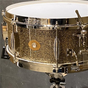 Slingerland Radio King Solid Maple Snare Drum 14×5.5 [Gold Glass/FSLFP5514SMK088] 画像1