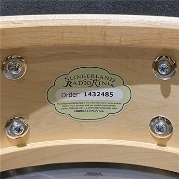 Slingerland Radio King Solid Maple Snare Drum 14×5.5 [Gold Glass/FSLFP5514SMK088] 画像5