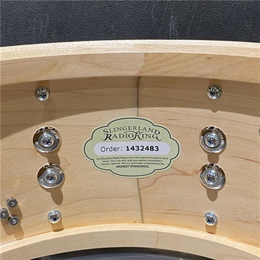Slingerland Radio King Solid Maple Snare Drum 14×7 [Maroon Glass/FPSLFP0714SMK665] 画像6