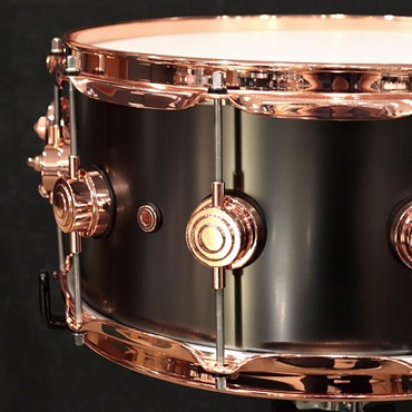 dw DRVD6514SVPBK [Collector's Satin Black Over Brass Snare 14''×6.5'' / Copper Finish Hardware]【日本初入荷/特注品】 画像3