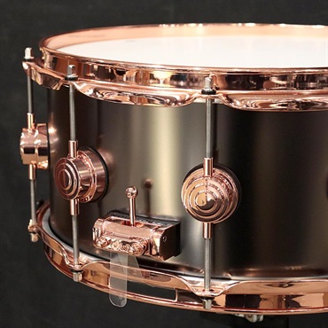 dw DRVD6514SVPBK [Collector's Satin Black Over Brass Snare 14''×6.5'' / Copper Finish Hardware]【日本初入荷/特注品】 画像4