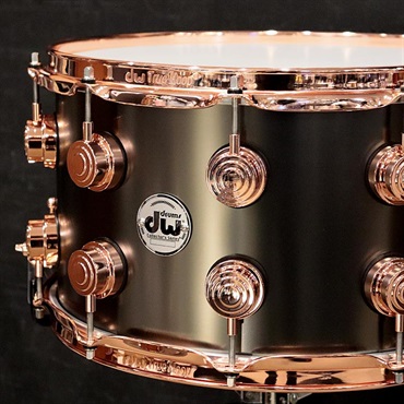 dw DCMR10814SPX710 [Collector's Satin Black Over Brass Snare 14''×8'' / Copper Finish Hardware]【日本初入荷/特注品】 画像1