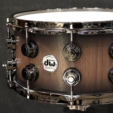 dw DR930714SSNRN692 [Collector's Pure Walnut 14''×7'' - Natural To Quick Ebony Burst / Black Nickel Finish Hardware]【限定生産モデル】 画像1