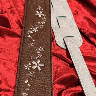 Grande uomo 雪桜刺繍ストラップ BK/LB 画像2