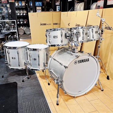 YAMAHA Recording Custom 6pc Drum Set - シルバースパークル[22BD.8TT.10TT.12TT.14FT.16FT]【ヤマハアブソルートドラムショップ限定カラー】 画像1