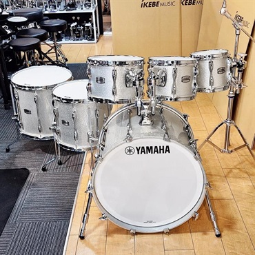 YAMAHA Recording Custom 6pc Drum Set - シルバースパークル[22BD.8TT.10TT.12TT.14FT.16FT]【ヤマハアブソルートドラムショップ限定カラー】 画像2