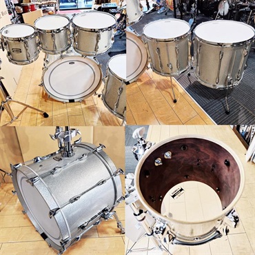 YAMAHA Recording Custom 6pc Drum Set - シルバースパークル[22BD.8TT.10TT.12TT.14FT.16FT]【ヤマハアブソルートドラムショップ限定カラー】 画像9