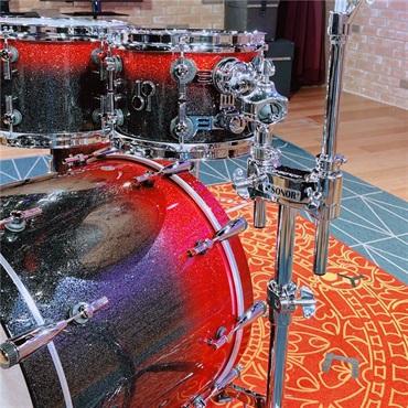 SONOR SQ2 System Maple Vintage 5pc Drum Kit - Black-Red Sparkle [BD22，TT10&12，FT14&16]【特注品】 画像3