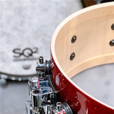 SONOR SQ2 System Snare Drum - Maple Vintage 14x6 - Black-Red Sparkle【特注品】 画像3