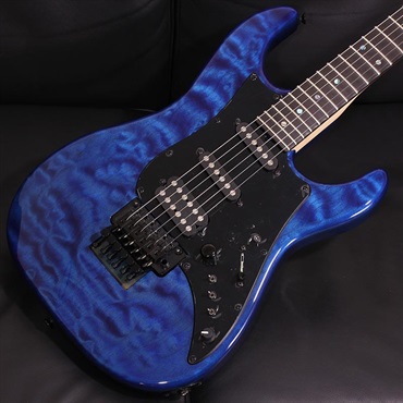 JAMES TYLER Studio Elite Quilted Maple Top Transparent Royal Blue SN. 26419 画像2