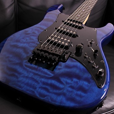 JAMES TYLER Studio Elite Quilted Maple Top Transparent Royal Blue SN. 26419 画像3
