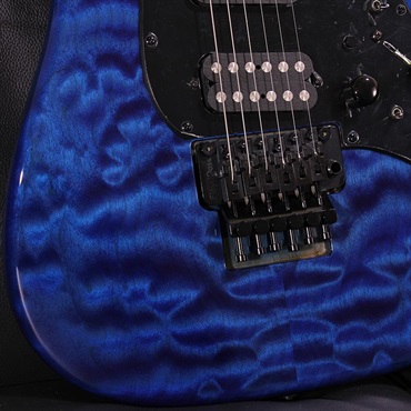 JAMES TYLER Studio Elite Quilted Maple Top Transparent Royal Blue SN. 26419 画像5