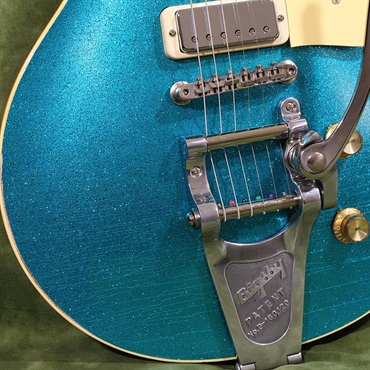 Gibson USED 中古 Murphy Lab 1956 Les Paul Model w/Mini Humbuckers & Bigsby Blue Sparkle Top Light Aged SN. 6 3243 画像5