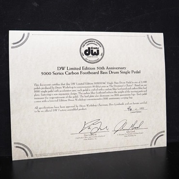 dw USED 中古 50th Anniversary 5000 Single Pedal [DW-5050AD/4C 50TH] 画像9