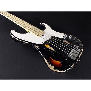 Xotic XTB-1T 5st (Black over 3TB/ASH/M) [Lacquer Heavy Aged] 画像4